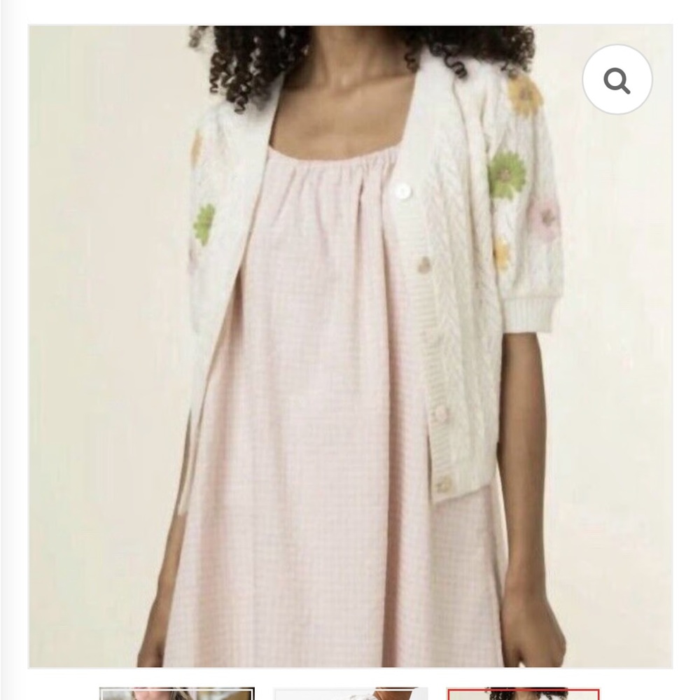 FRNCH floral embroidered cardigan (medium)